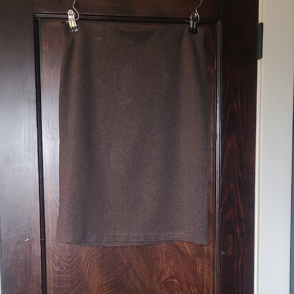 Philosophy Brown Straight Pencil Skirt